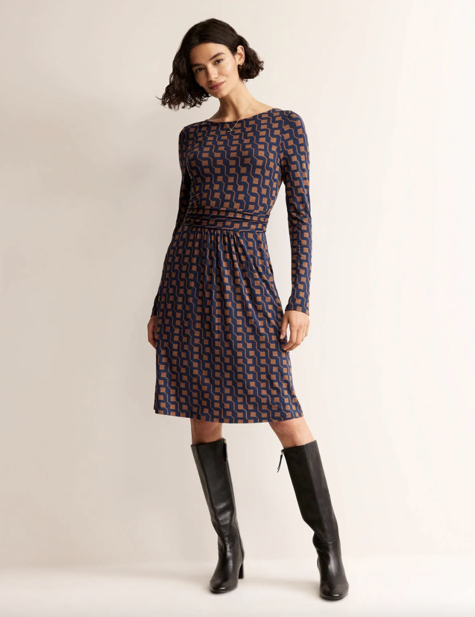 Hitting just above the knee, it's the perfect midi length. (Boden)