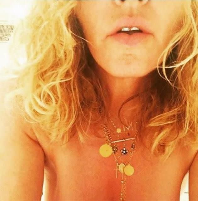 Madonna shares nude selfie to support Katy Perry. Photo: Instagram