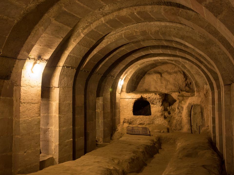 A chapel in Derinkuyu, Turkey's underground city.