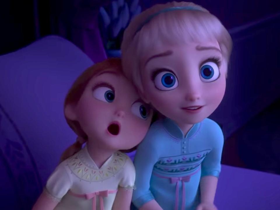 Young Anna Elsa Frozen 2 Disney