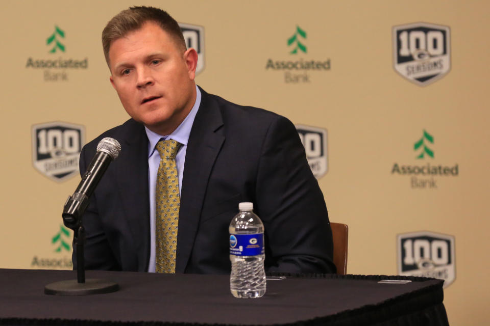 Would Brian Gutekunst seriously consider taking a quarterback in the first round? (Larry Radloff/Icon Sportswire via Getty Images)