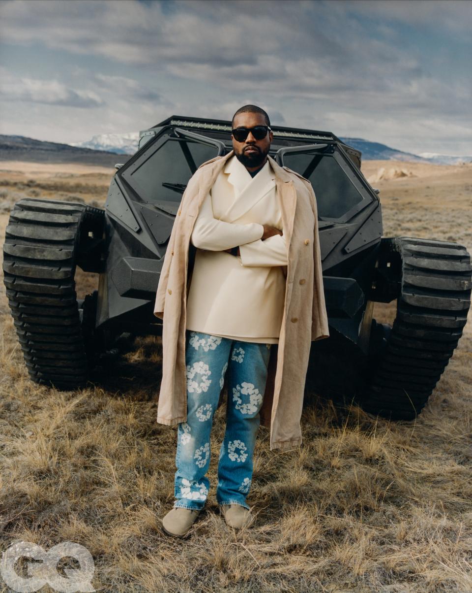 Kanye West at his own West Lake Ranch outside Cody, Wyoming.