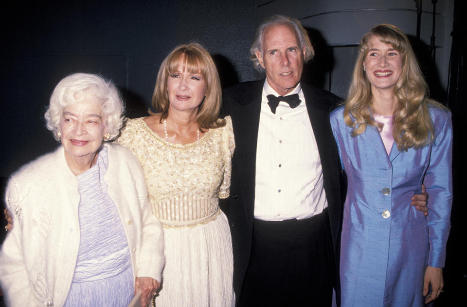 Mary Lanier, Diane Ladd, Bruce Dern and Laura Dern attending 