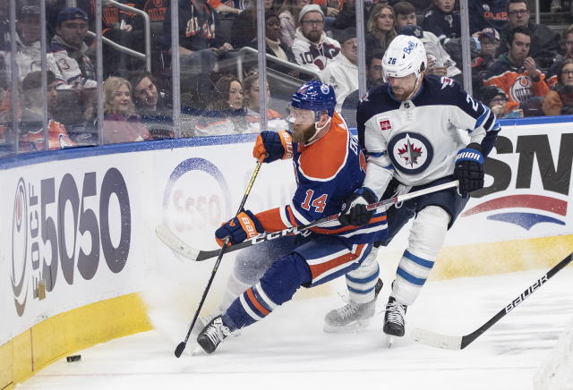 Nugent-Hopkins leads way with 4 points as Oilers double up Jets