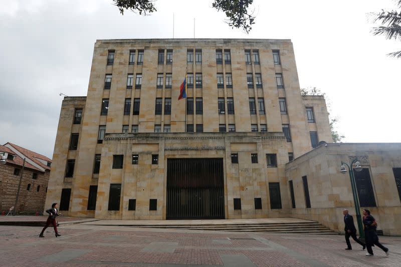 Foto de archivo. Fachada del edificio sede del Ministerio de Hacienda de Colombia en Bogotá