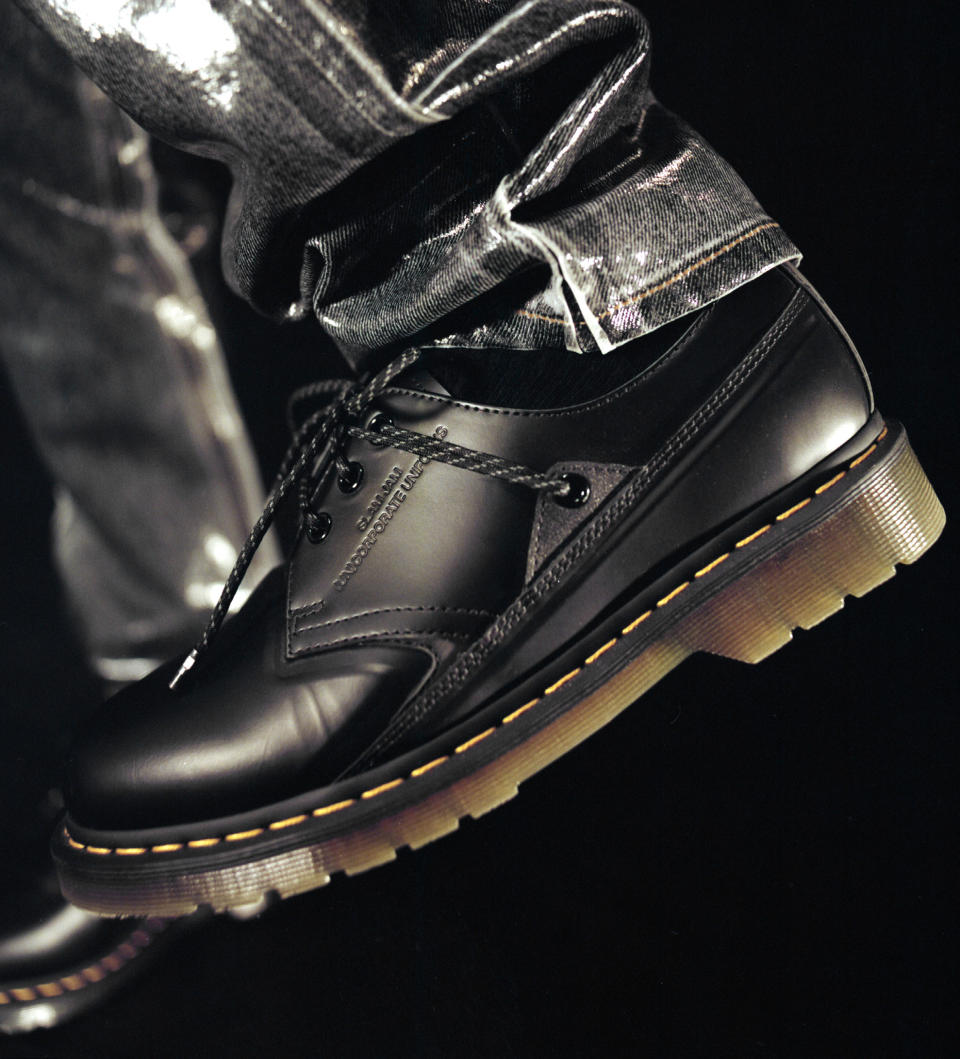 The Dr. Martens x Slam Jam 1461 style.