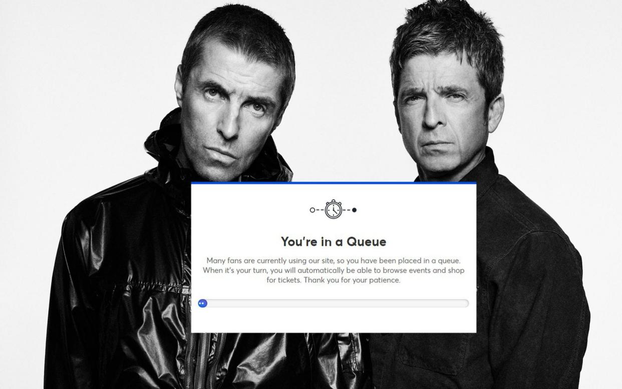 Fans hoping to attend the Oasis reunion tour encountered long online queues to buy tickets