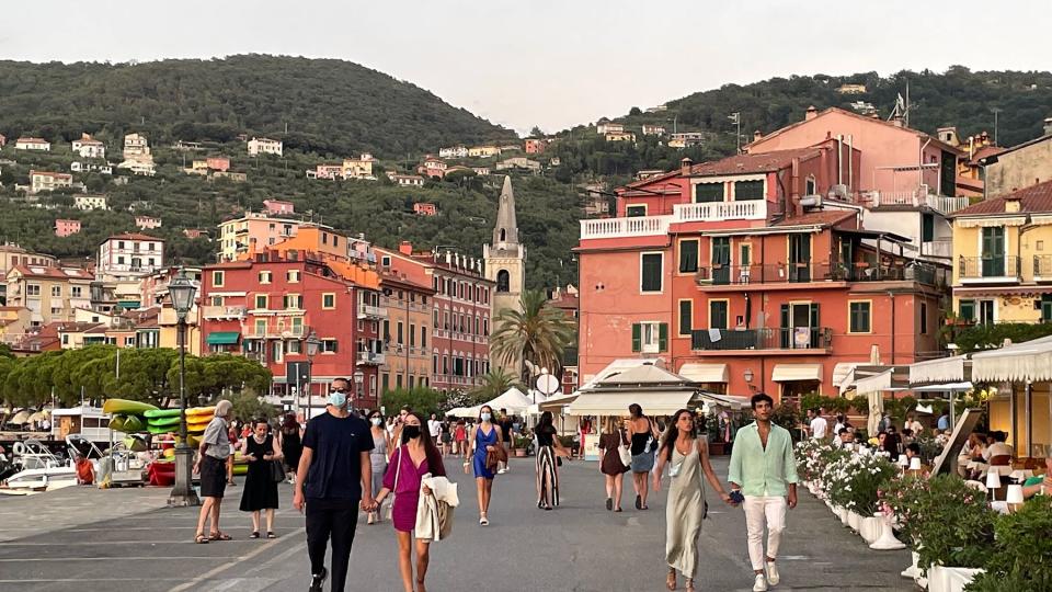 People walking around Lerici