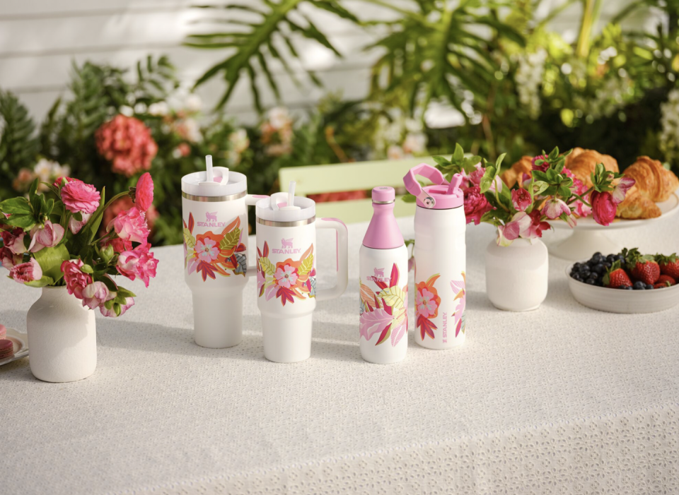 stanley tumbler rest recharge floral mother's day collection