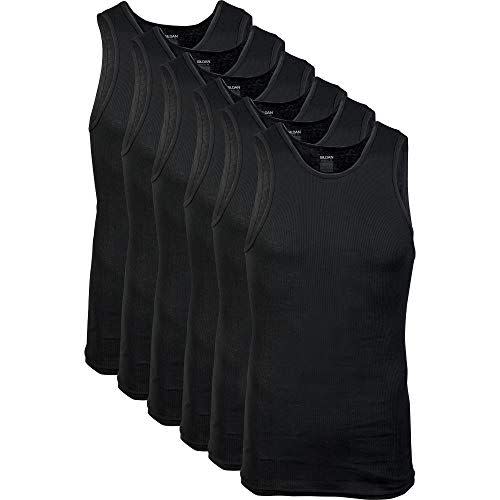 Tanks Multipack, Black (6 Pack)