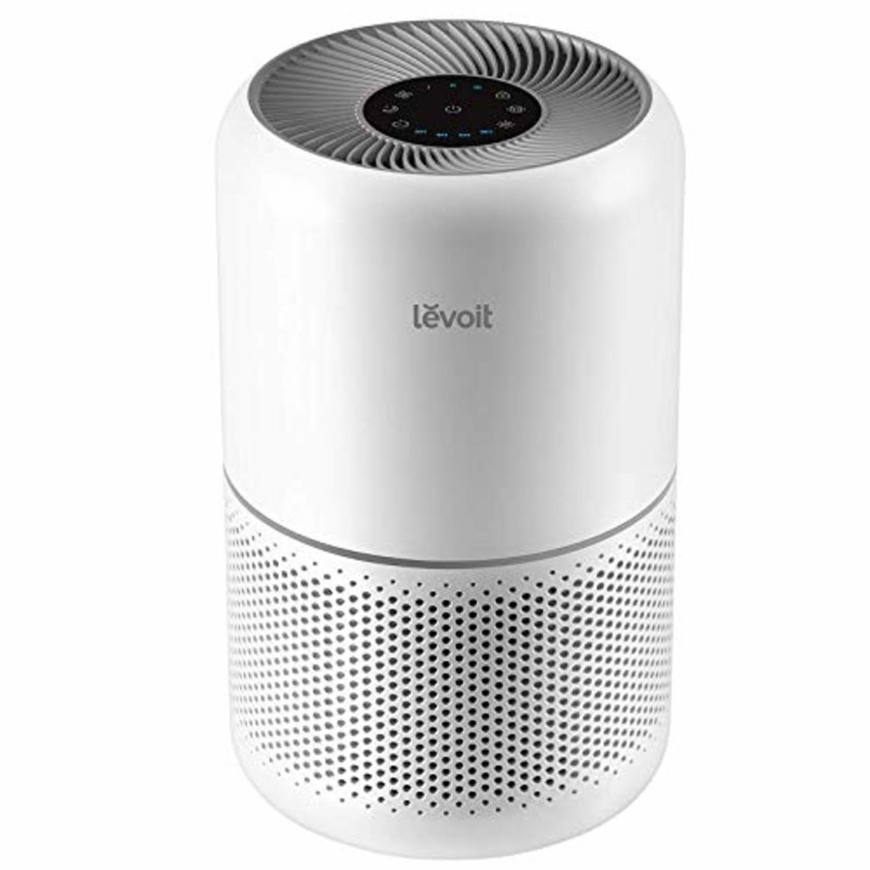 LEVOIT Air Purifier for Home Allergies Pets Hair in Bedroom, Covers Up to 1095 Sq.Foot Powered by 45W High Torque Motor, 3-in-1 Filter, Remove Dust Smoke Pollutants Odor, Core 300, White (AMAZON)