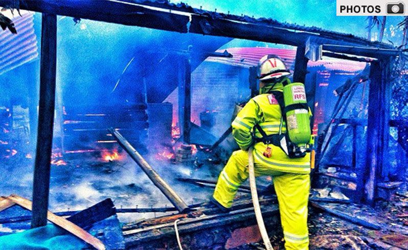 Gallery: Firefighters tackle another house fire at Port Stephens on Monday morning, captured by award-winning 7News cameraman Paul Walker.