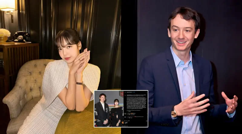 ▲BLACKPINK成員Lisa（左）跟世界首富Bernard Arnault的兒子Frédéric Arnault（右）一同出席手錶活動，疑似將戀情公開化。（圖／frederic.arnault、Vogue Thailand、Lisa IG）