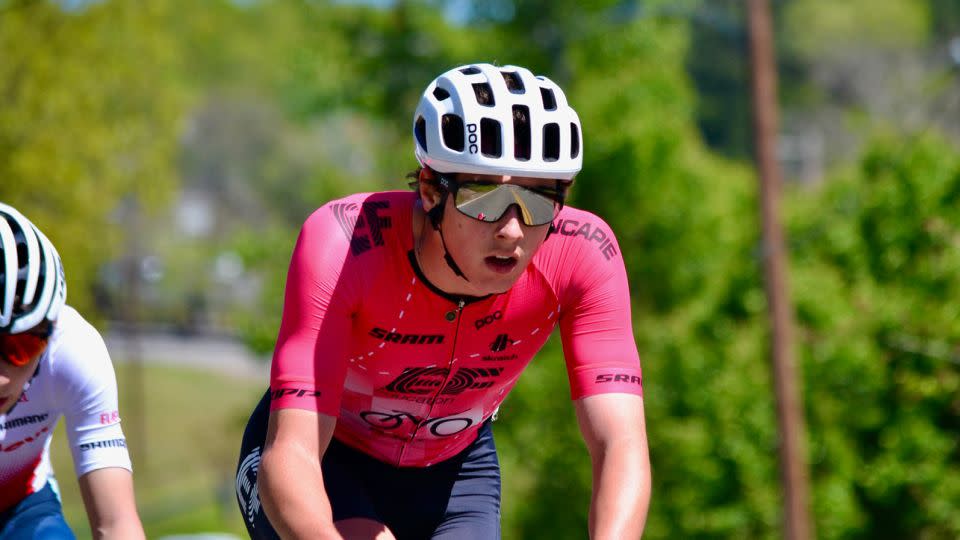 Barnett is US national time trial champion for his age group and competes with the EF Pro Cycling team's junior development program. - Luke Barnett