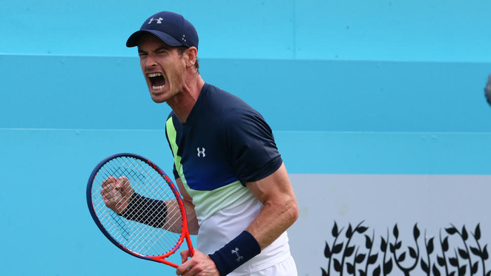 Murray showed plenty of promise in his comeback match against Kyrgios. Pic: Getty