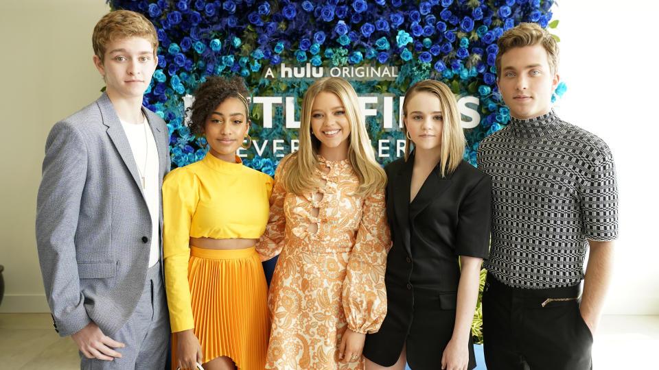 The young actors of "Little Fires Everywhere," (L-R) Gavin Lewis, Lexi Underwood, Jade Pettyjohn, Megan Stott and Jordan Elsass, at ROSS HOUSE on February 19, 2020 in Los Angeles, California. (Photo: Erik Voake via Getty Images)