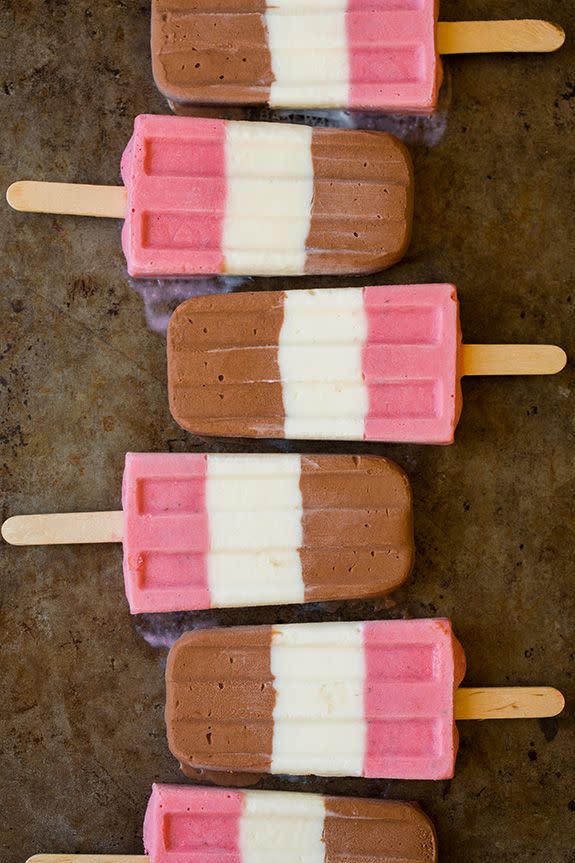 Neapolitan Popsicles