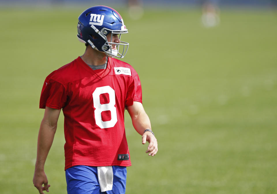 Daniel Jones reportedly has a deal with the Giants on the eve of training camp. (Reuters)