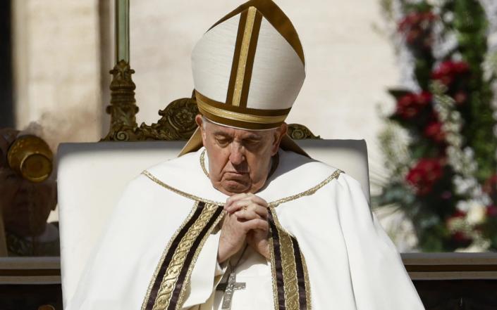 Pope Francis leads the Easter Mass in Saint Peter's Square - FABIO FRUSTACI/EPA-EFE/Shutterstock