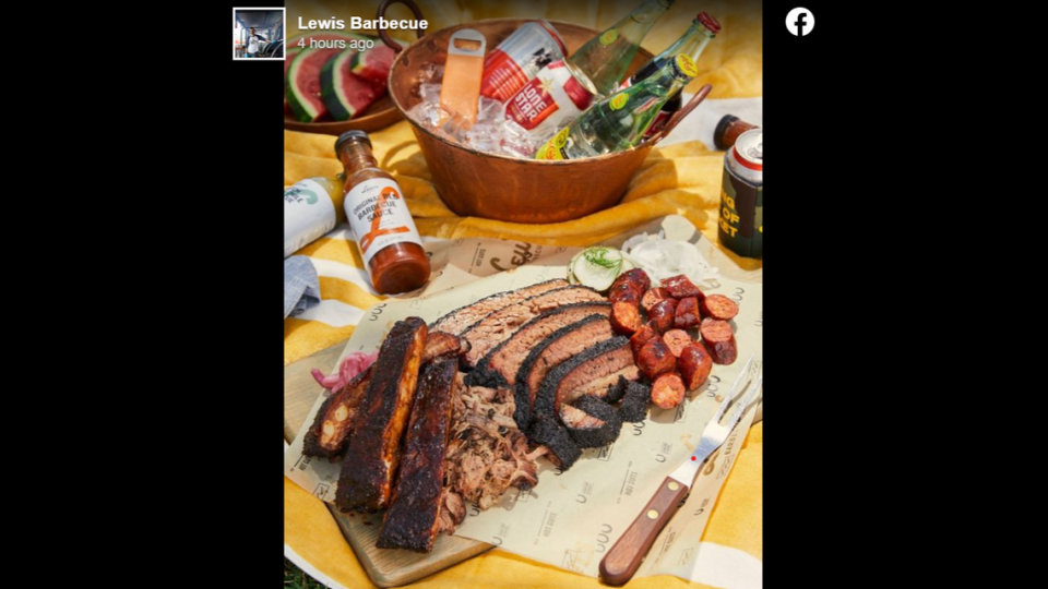 Screengrab from Lewis Barbecue on Facebook