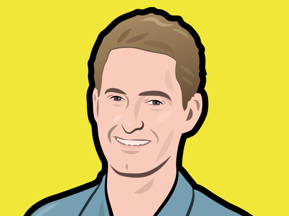 Evan Spiegel Snapchat portrait illustration