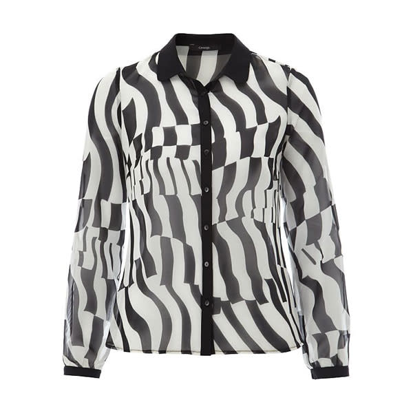 <b><a href="http://direct.asda.com/george/womens-tops/monochrome-print-blouse/G004176348,default,pd.html" rel="nofollow noopener" target="_blank" data-ylk="slk:Monochrome Print Blouse - £12.00 – George at Asda;elm:context_link;itc:0;sec:content-canvas" class="link ">Monochrome Print Blouse - £12.00 – George at Asda</a><br></b><br>This printed blouse would suit fashionistas of any age.