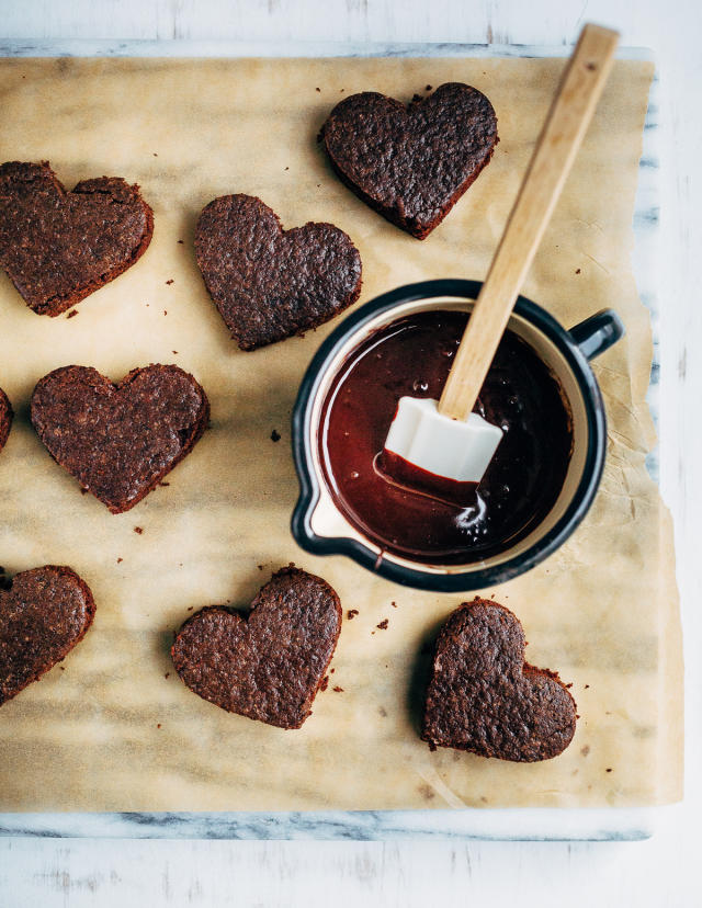 Vegan Valentines Cake  Heart-Shaped Chocolate Cake - Supergolden Bakes