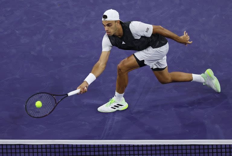 El porteño Francisco Cerúndolo cayó ante Ben Shelton en Indian Wells 