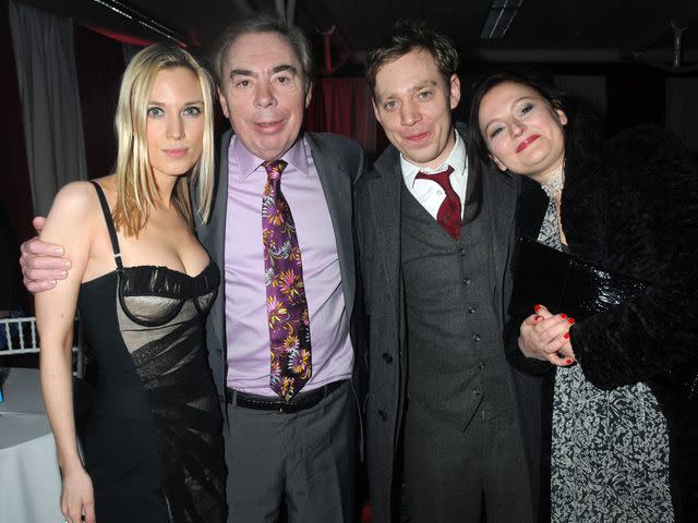 <p>Alan Davidson/Shutterstock</p> Lord Andrew Lloyd Webber with Nicholas Lloyd Webber, Charlotte Windmill, and Imogen Lloyd Webber at the press night afterparty for 'Love Never Dies'.