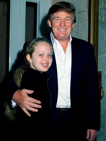 <p>Davidoff Studios/Getty</p> Donald Trump and his daughter, Tiffany Trump, during a brunch on January 23, 2005 in Palm Beach, Florida.