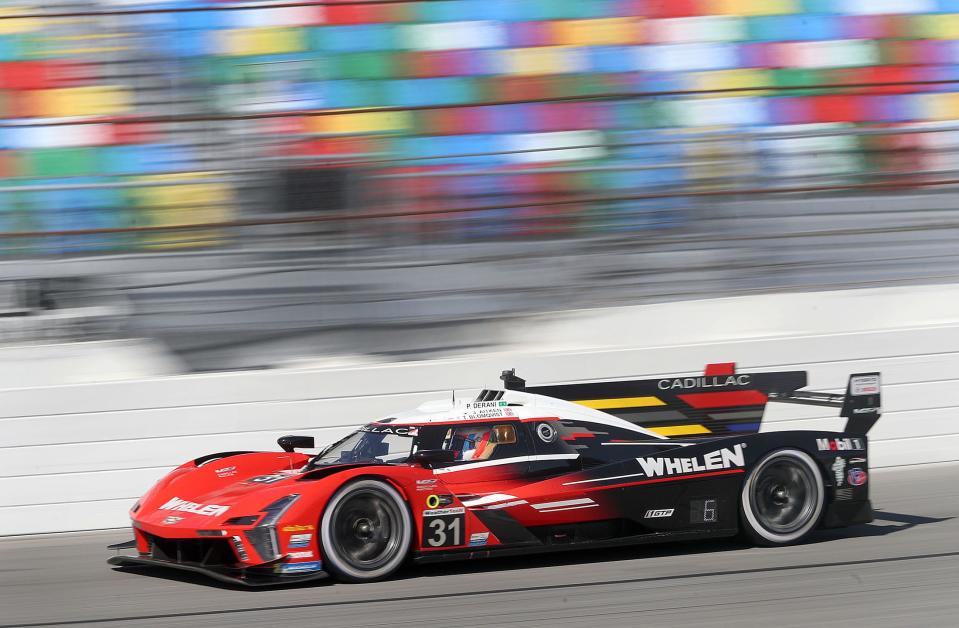 The No. 31 Cadillac prototype was fastest in Saturday's first Rolex 24 test session, with Pipo Derani behind the wheel.