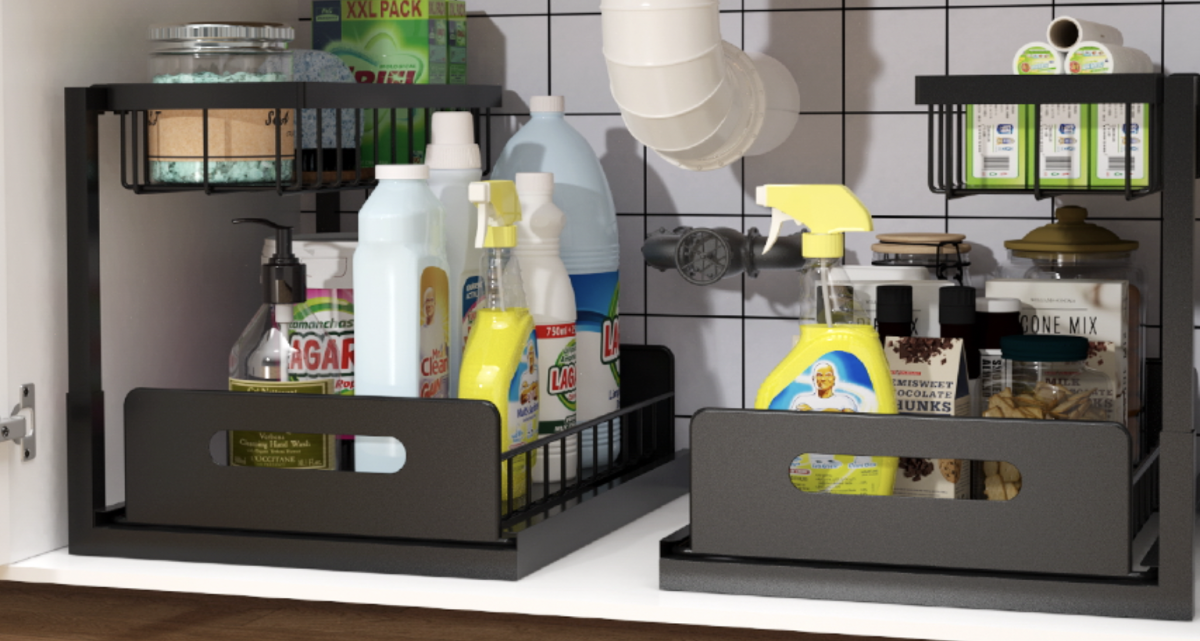 Rice rat Under Sink Organizer: $14 to Add More Space, Now on Sale