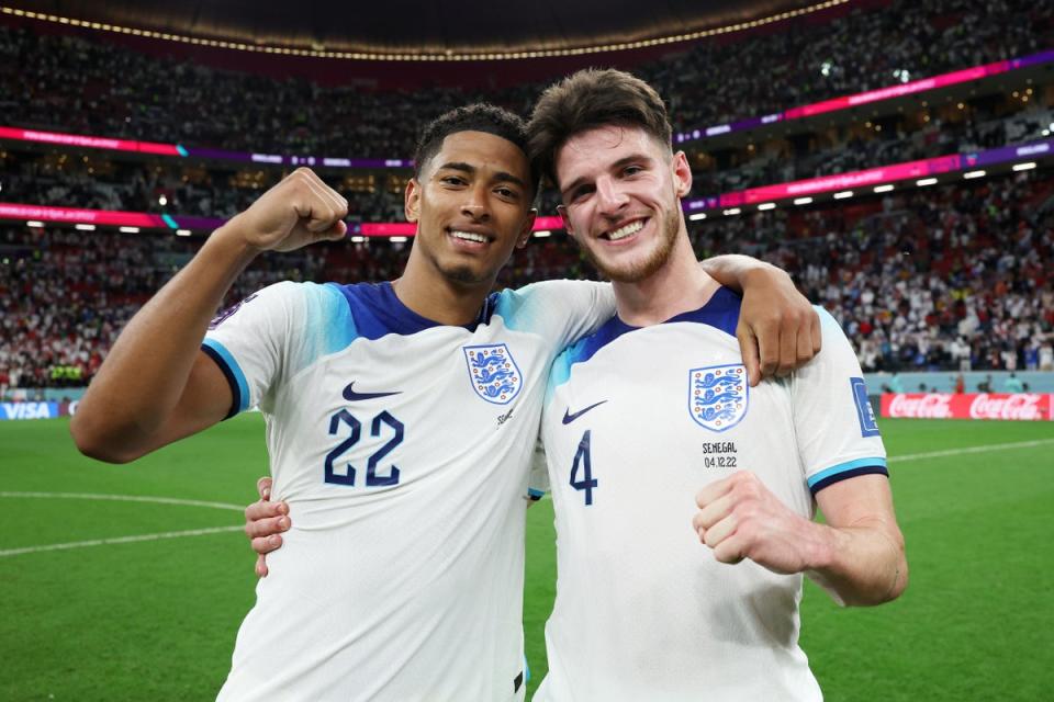 Bellingham starred for England against Senegal (The FA via Getty Images)