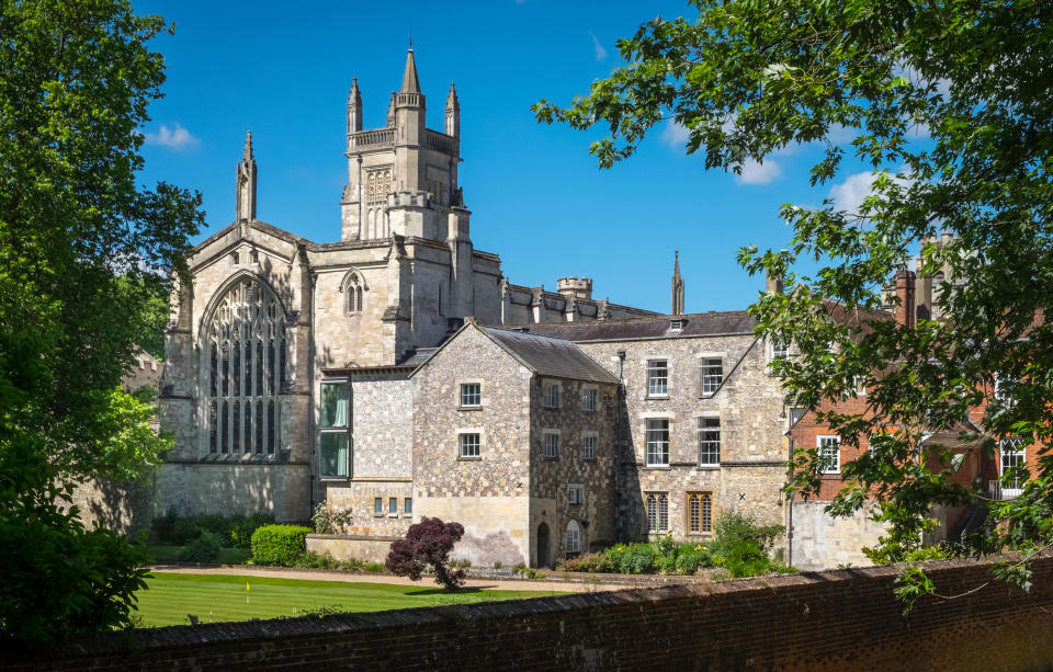 exterior of Winchester College