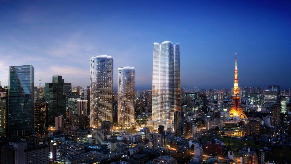 Aman Residences will take over the top 11 floors of a high-rise within the Toranomon-Azabudai district in Tokyo.