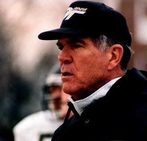 Gene Sullivan looks on from the sideline during a Geneva Golden Tornadoes game.