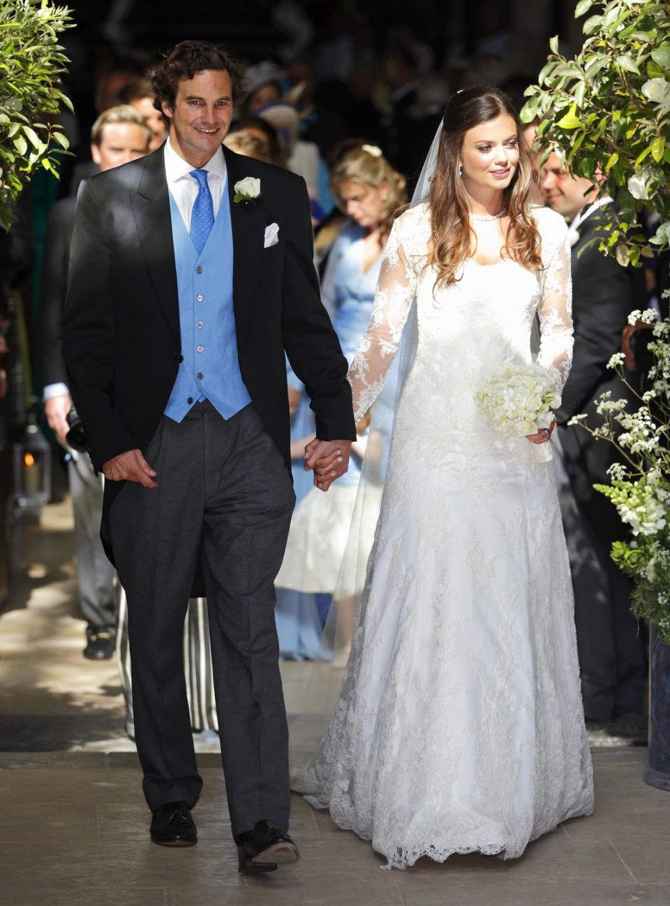 cirencester, united kingdom june 08 embargoed for publication in uk newspapers until 48 hours after create date and time rupert finch and lady natasha rufus isaacs leave the church of st john the baptist after their wedding on june 8, 2013 in cirencester, england photo by max mumbyindigogetty images