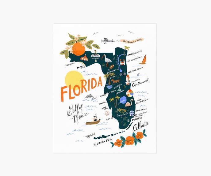 4) Florida Art Print