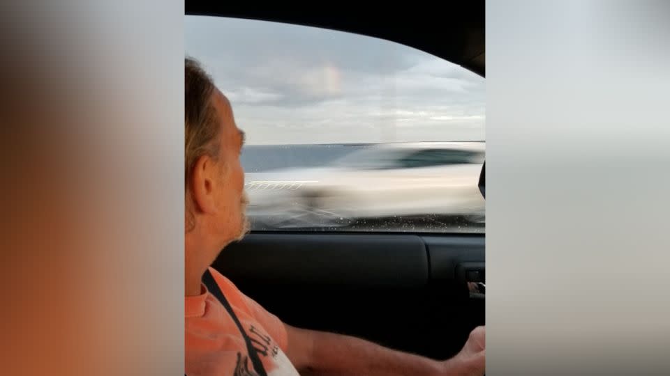 This undated photo shows Larry DeSantis driving across the Francis Scott Key Bridge. - Courtesy Kristina DeSantis Geineder