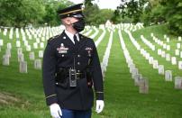 U.S. President Donald Trump visits Arlington National Cemetery on Memorial Day in Washington