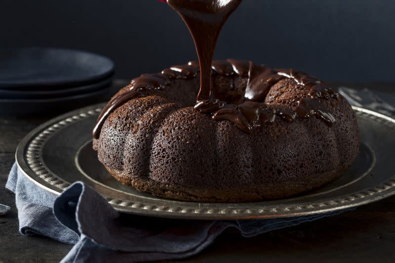 Sweet Homemade Dark Chocolate Bundt Cake