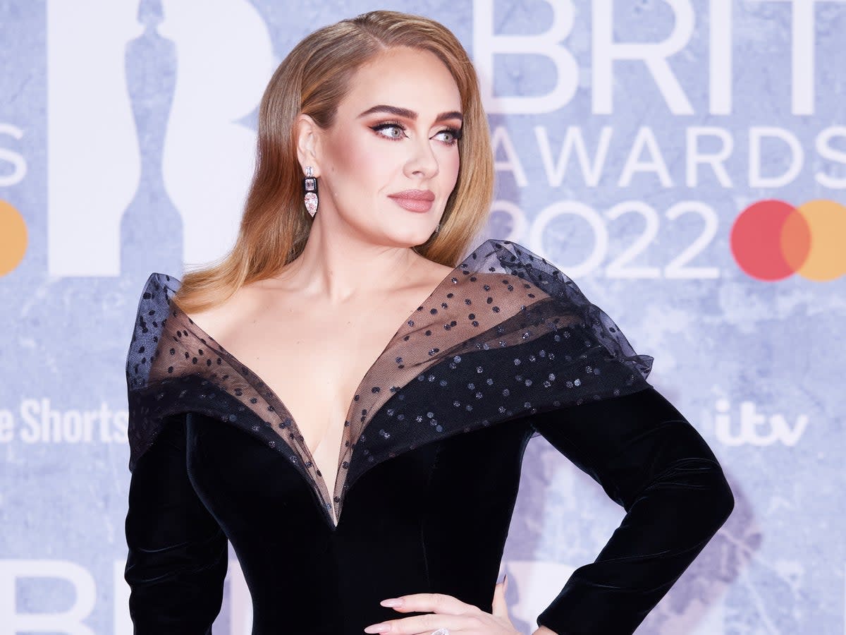 Adele attends The BRIT Awards 2022 at The O2 Arena on February 08, 2022 (Getty Images)