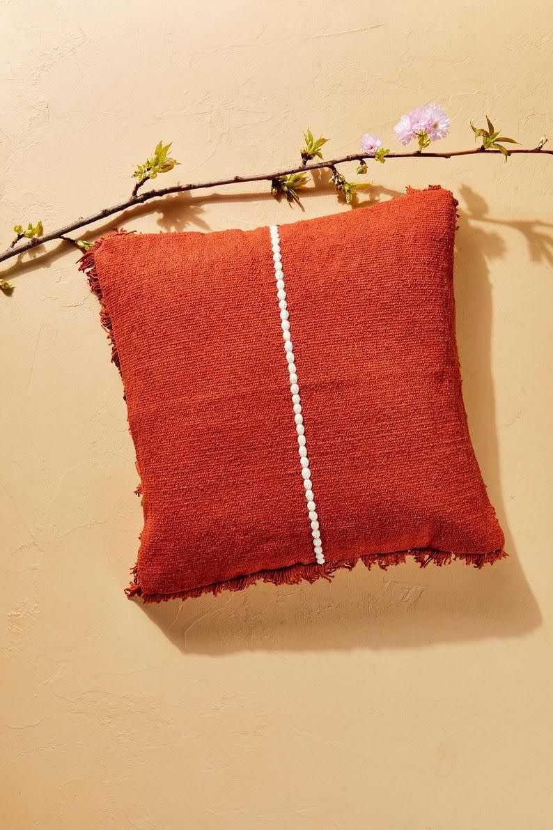 2) House of Harlow 1960 Creator Collab Red Coral Pillow Cover