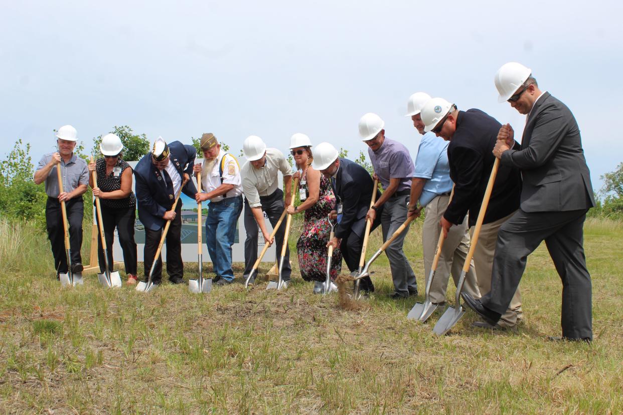 Representatives from the Department of Veterans Affairs partnered with local staff, veterans and project engineers for a groundbreaking ceremony on a new, expanded clinic for veterans Thursday, June 30.