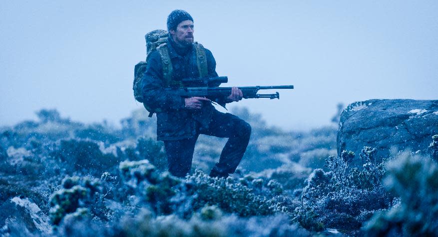 In this film publicity image released by Magnolia Pictures, Willem Dafoe is shown in "The Hunter." (AP Photo/Magnolia Pictures, Matt Nettheim)