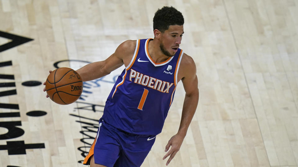 Devin Booker。（AP Photo/Rick Bowmer）