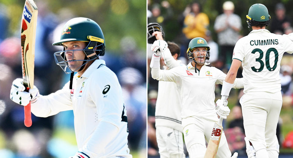 Alex Carey has silenced the doubters with a clutch 98 not out in the second innings to help Australia win the second Test against New Zealand. Image: Getty