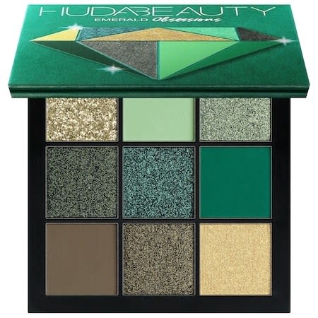 Shop Now: Huda Beauty Obsessions Eyeshadow Palette in Emerald, $27, available at Sephora.