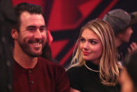 <p>Justin Verlander and Kate Upton during the 65th NBA All-Star Game at the Air Canada Centre in Toronto. February 14, 2016. </p>