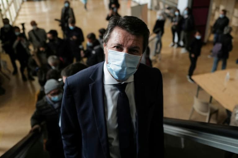 Le maire de Nice Christian Estrosi à Nice, le 6 mars  2021 - Valery HACHE © 2019 AFP